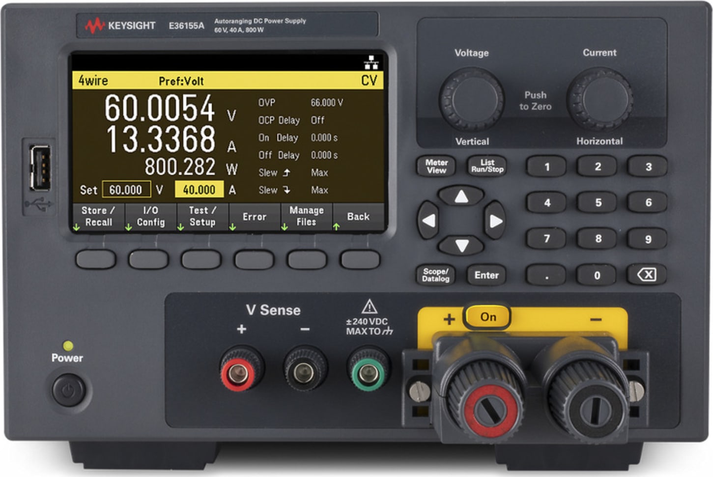 Keysight E36155A - Auto-ranging Benchtop Power Supply (60V/40A