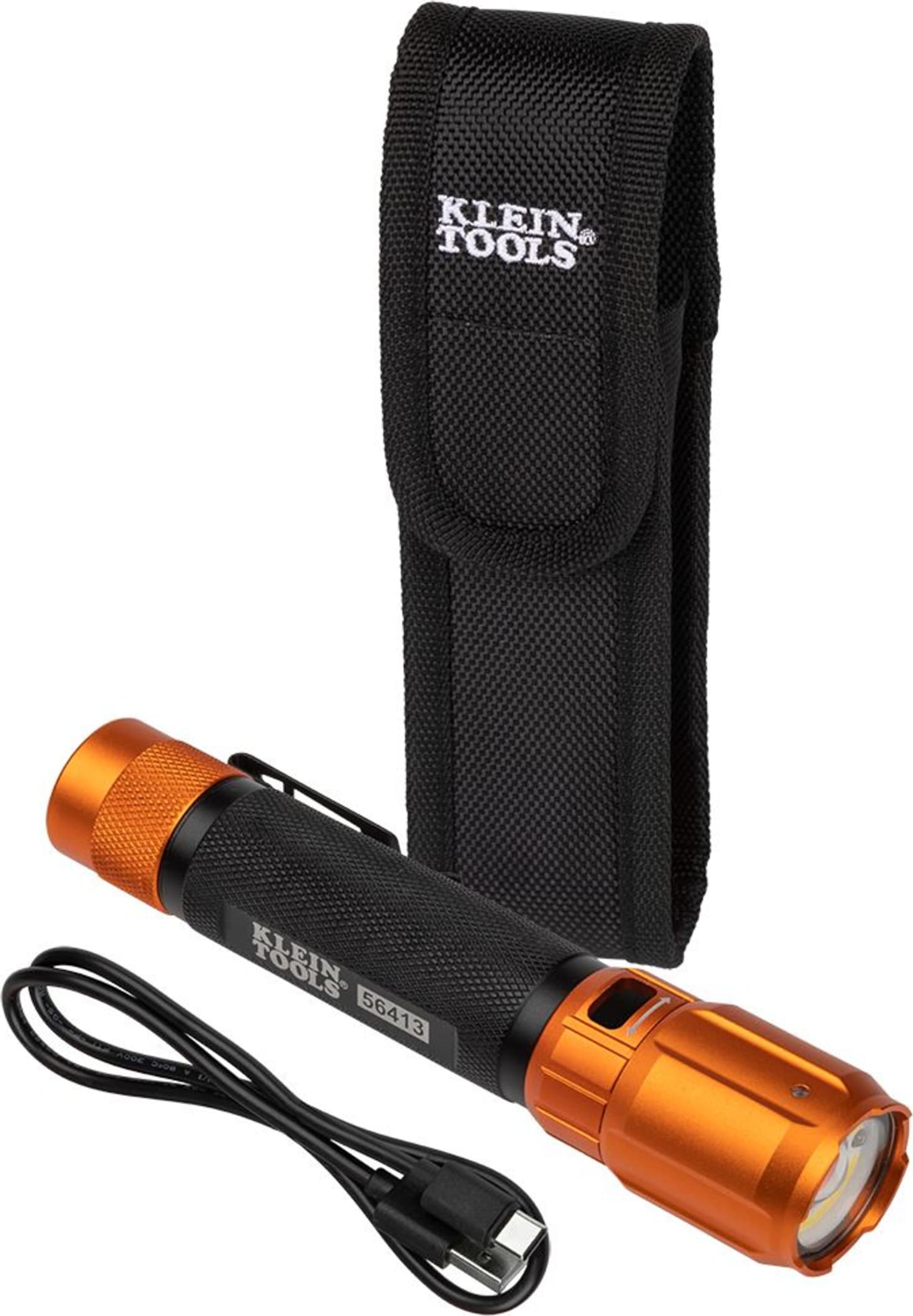 Klein 56413 - Rechargeable 2-Color LED Flashlight with Holster