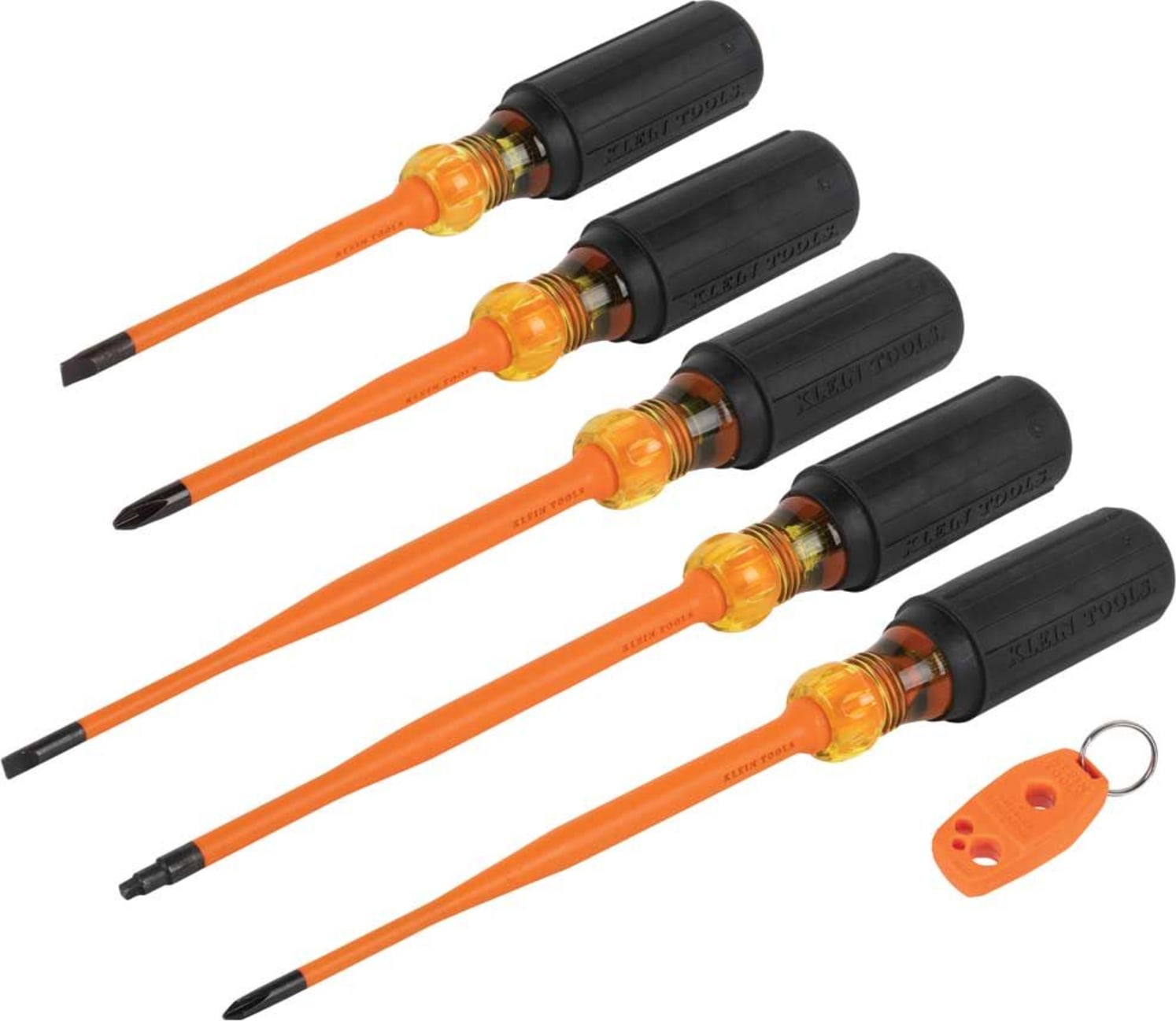 Klein Tools 33736INS - Screwdriver Set, 1000V Slim-Tip Insulated and Magnetizer
