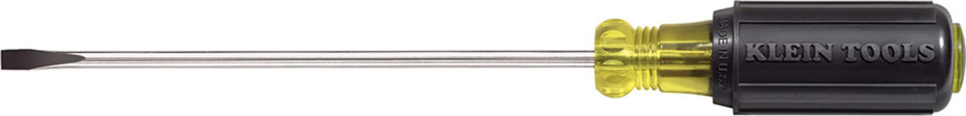 Klein Tools 601-4 3/16" (5 mm) Cabinet-Tip Screwdriver 4" (102 mm)