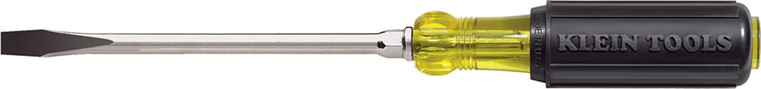 Klein Tools 602-10 3/8" (10 mm) Keystone-Tip Screwdriver 10" (254 mm) Heavy-Duty Round-Shank