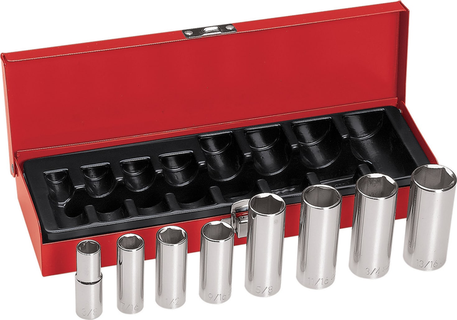 Klein Tools 65502 8-Piece, 3/8-Inch Drive Deep-Socket Set