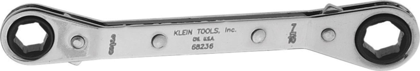 Klein Tools 68234 Fully Reversible Ratcheting Offset Box Wrench - 1/4 x 5/16"