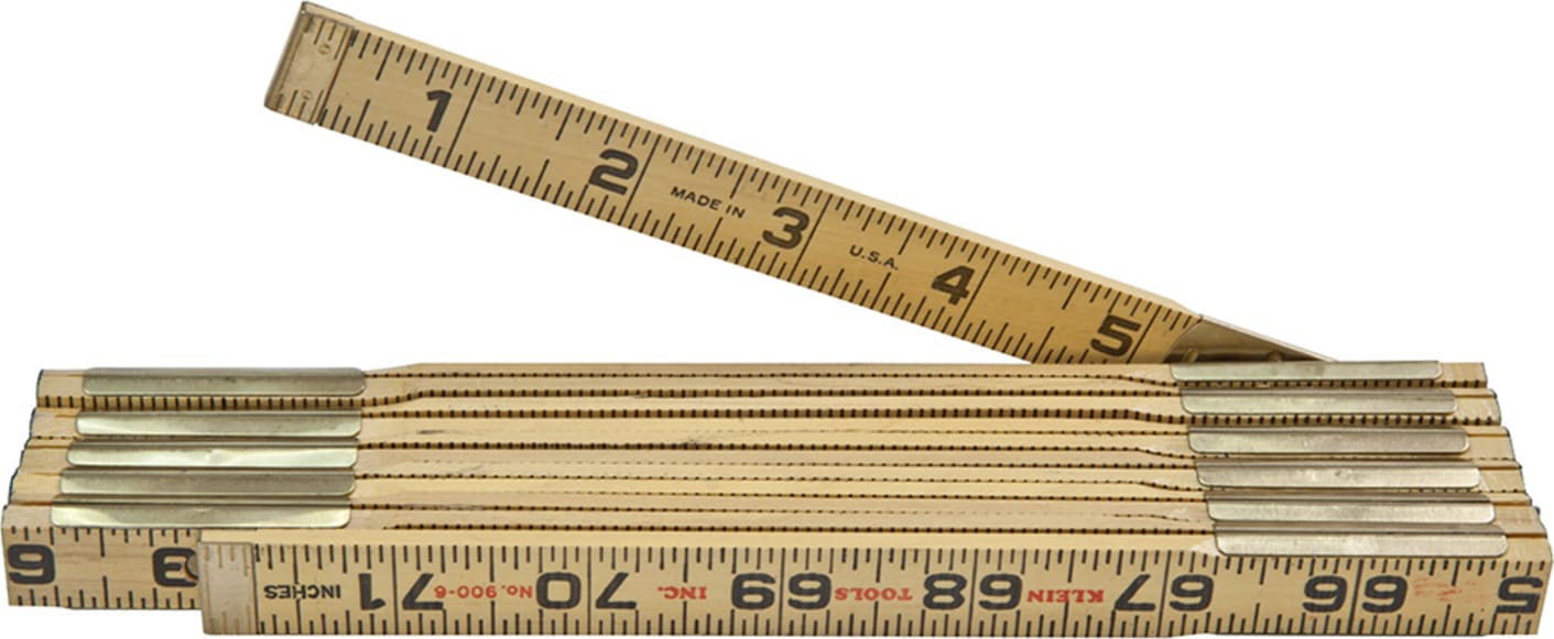 Klein Tools 900-6 Wood Folding Rules - Inside Reading