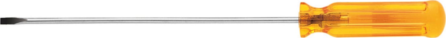 Klein Tools A216-6 1/8" (3 mm) Cabinet-Tip Screwdriver - 6" (152 mm) Round-Shank