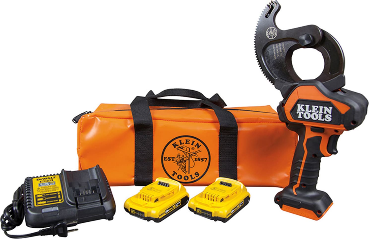 Klein Tools BAT20-G10 Battery-Operated Cu/Al Closed-Jaw Cable Cutter