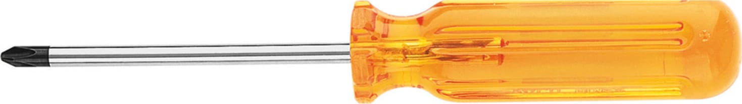 Klein Tools BD111 Profilated 1 Phillips-Tip Screwdriver - 3" (76 mm) Round-Shank