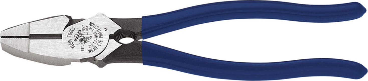 Klein Tools D213-9NETH 9" (229 mm) Lineman's Bolt-Thread Holding Pliers
