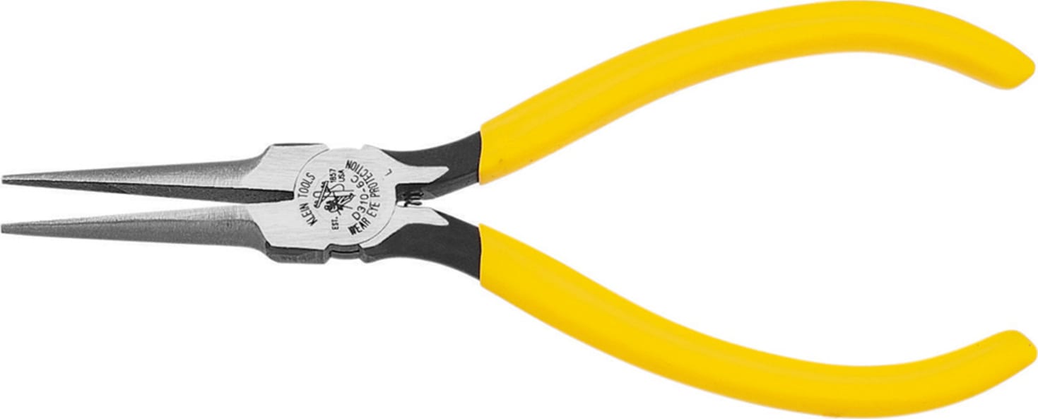 Klein Tools D310-6C 6" (152 mm) Tapered Long-Nose Pliers