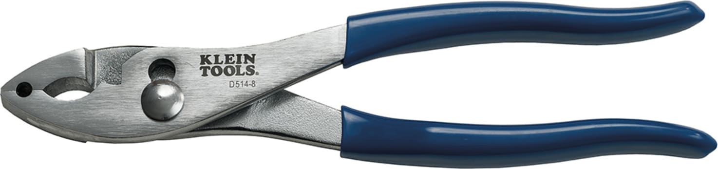 Klein Tools D514-8 8" (203 mm) Slip-Joint Pliers - Hose Clamp