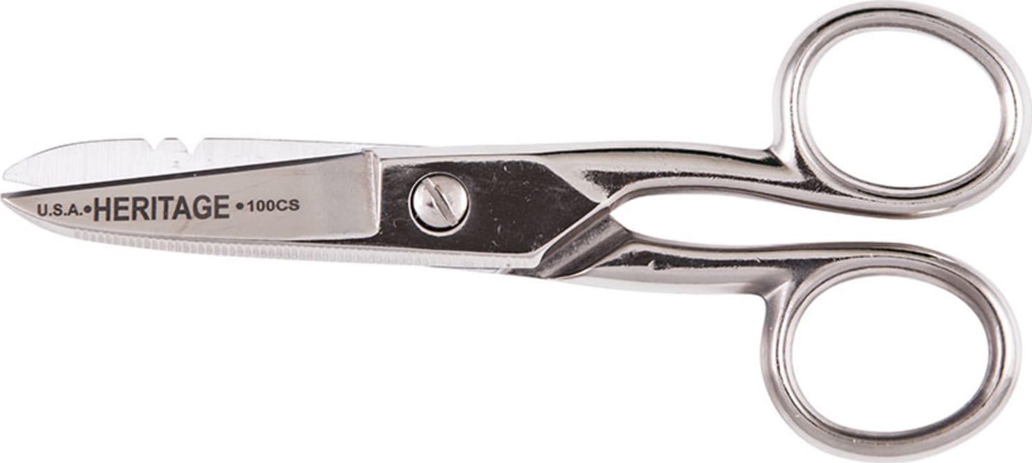 Klein Tools 100CS Serrated Electrician Scissors