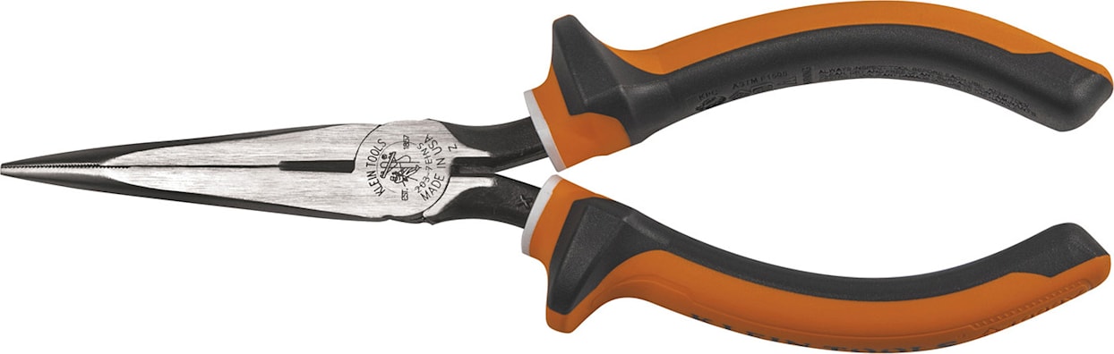 Klein Tools 2037EINS 7" Insulated Long-Nose Pliers Side-Cutting Slim Handle