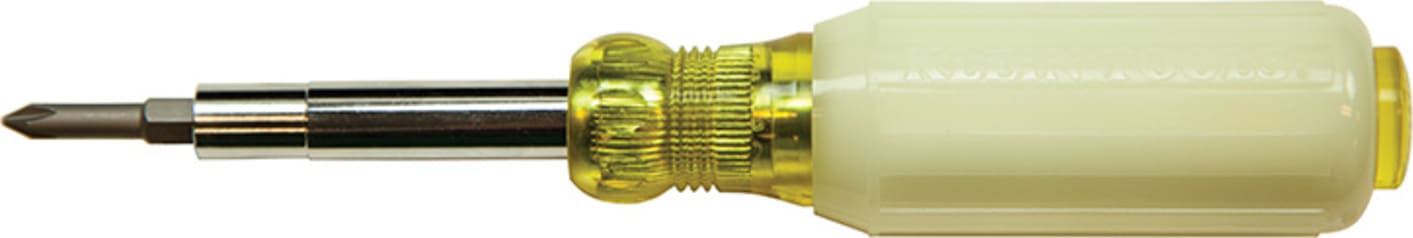Klein Tools 32451GLW 6-in-1 High Vis Screwdriver/Nut Driver