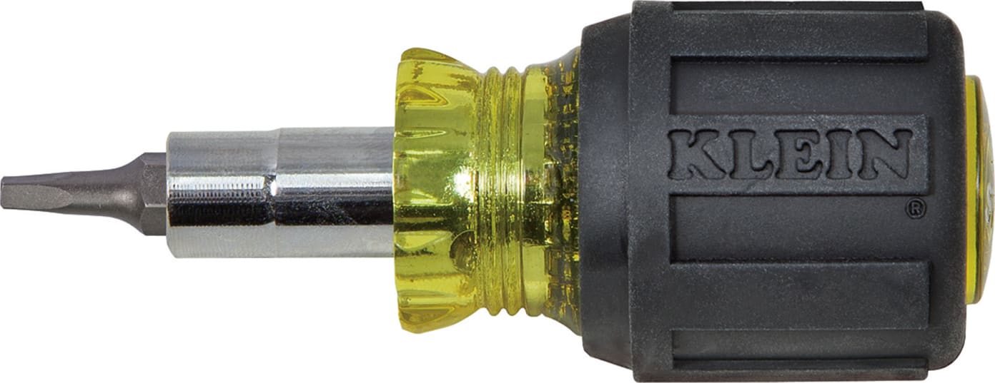 Klein Tools 32562 Stubby Multi-Bit Screwdriver Square 1-1/4"