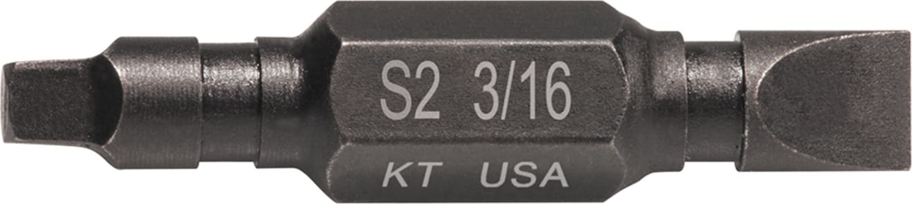 Klein Tools 32744 Bits, SQ2/SL316, 1/4 inch Hex, Pk 3