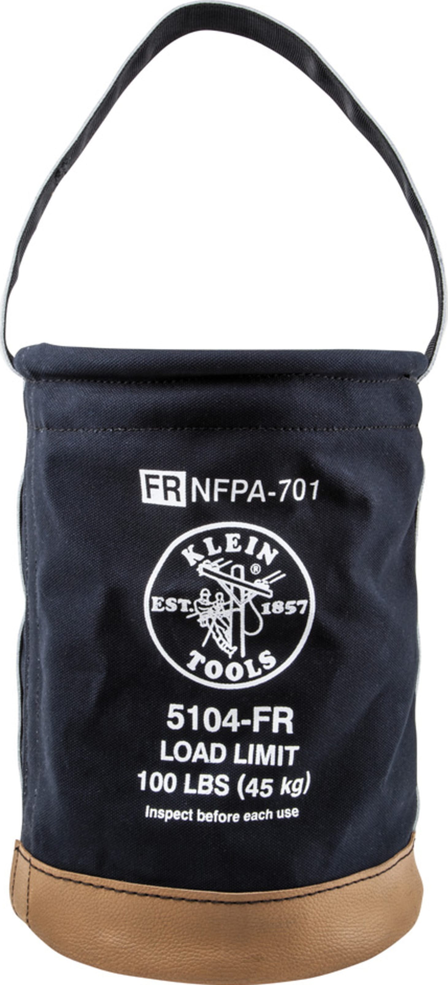 Klein Tools 5104FR Flame-Resistant Canvas Bucket