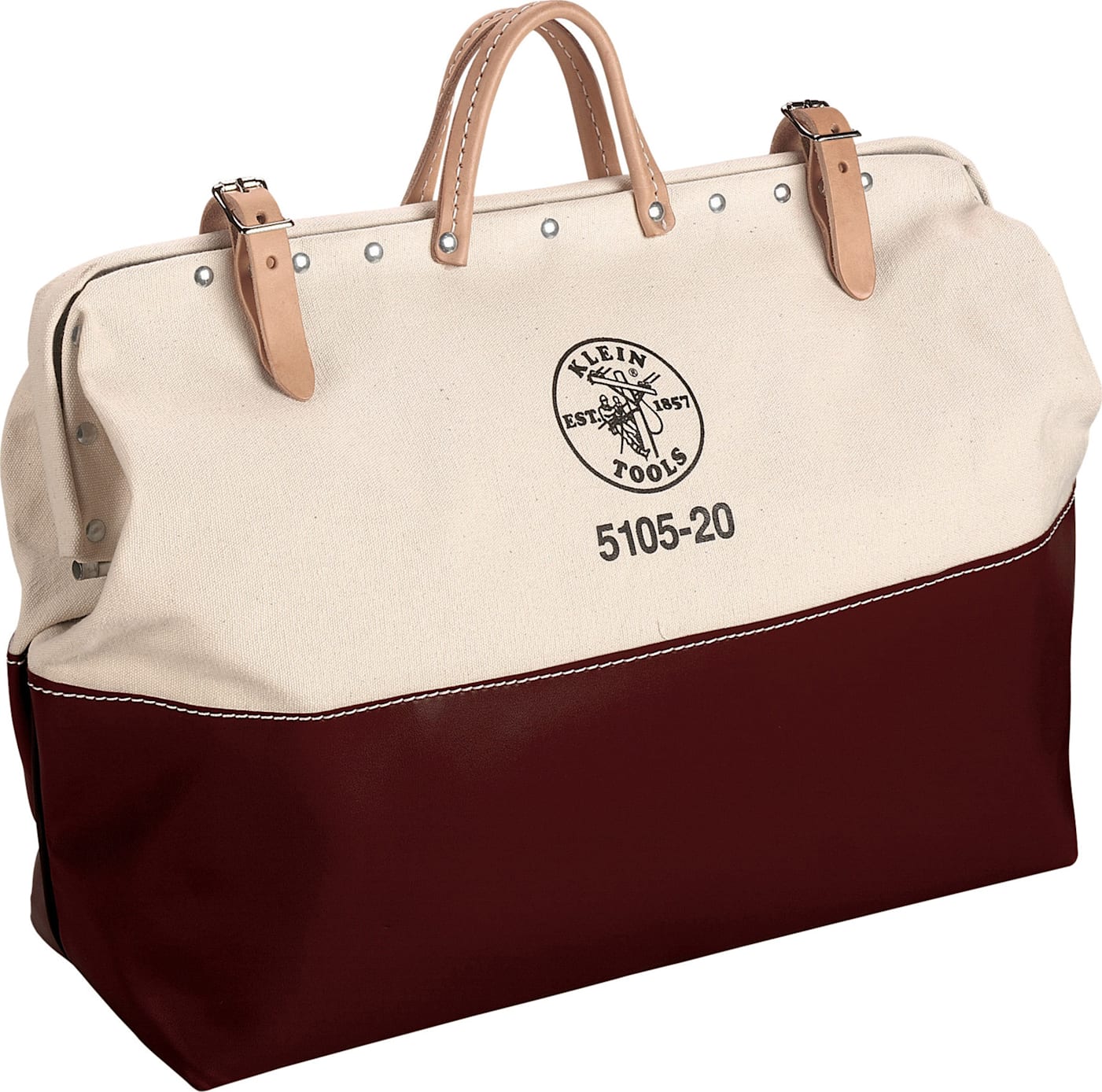 Klein Tools 5105-24 24" High-Bottom Canvas Tool Bag
