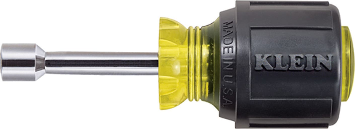 Klein Tools 610-5/16M 5/16" Magnetic Tip Nut Driver 1-1/2" Hollow Shank