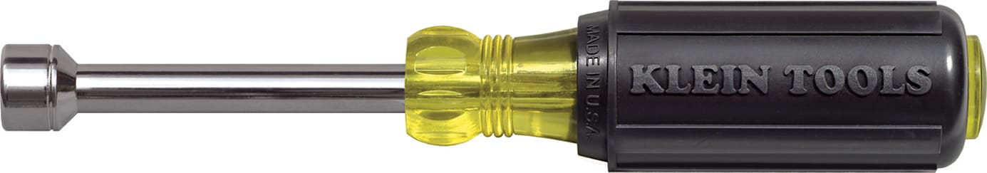 Klein Tools 630-11MM Cushion-Grip Hollow-Shank Nut Driver (11 mm) - Shank 3"