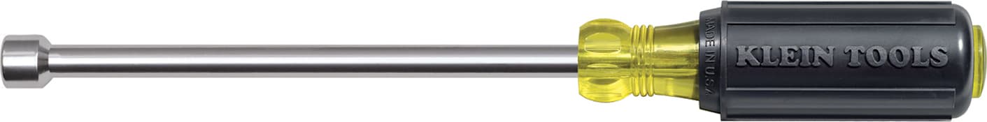 Klein Tools 646-7/16M Magnetic Tip Nut Driver 7/16" - Hollow Shank 6"