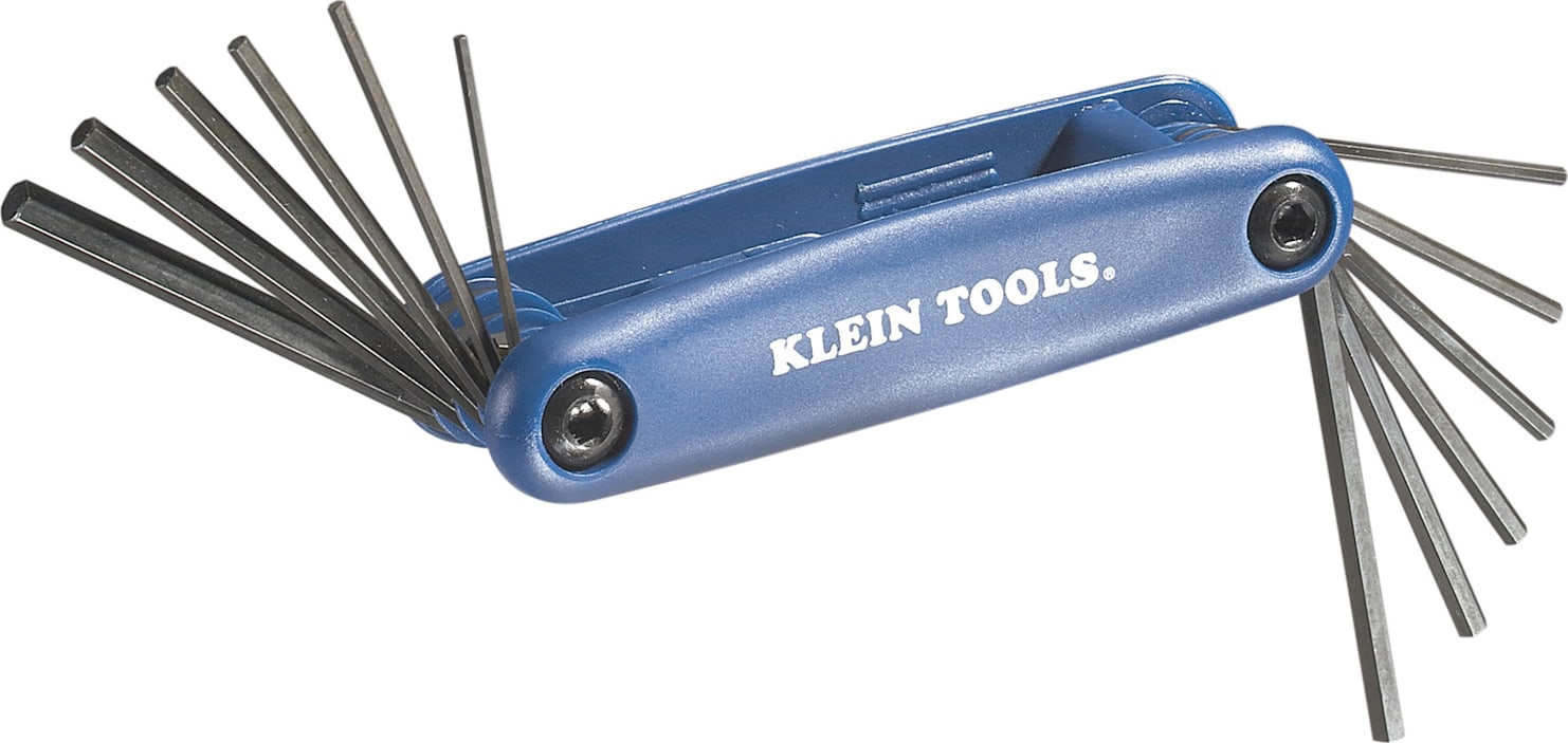 Klein Tools 70573 Grip-It 12 Key Hex Set - Inch/Metric