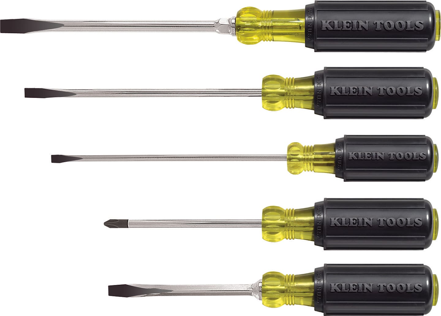 Klein Tools 85075 5 Piece Cushion-Grip Screwdriver Set