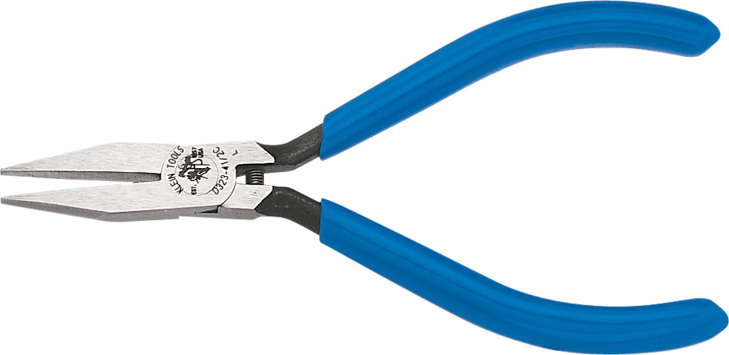 Klein D323-41 2C Midget Flat Long-Nose Pliers 4"