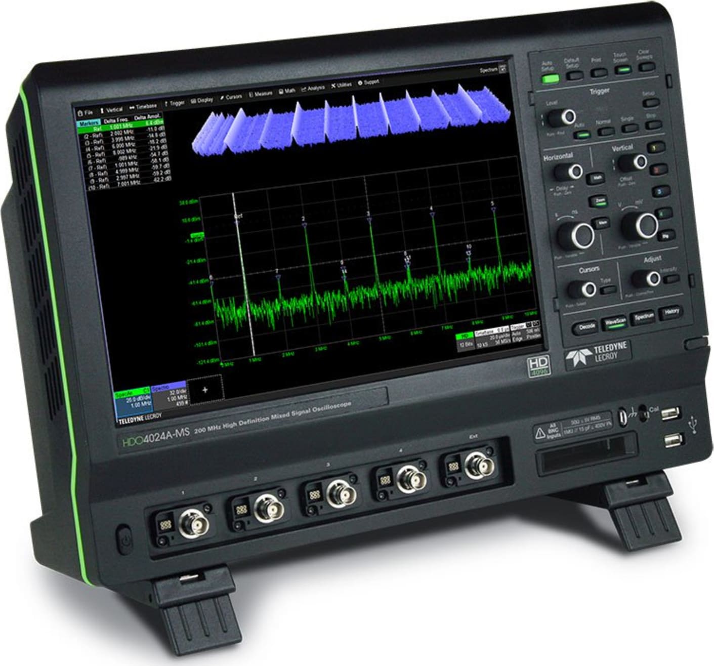 LeCroy HDO4024A-MS High Definition Mixed Signal Oscilloscope (200MHz) - Legs-out Right