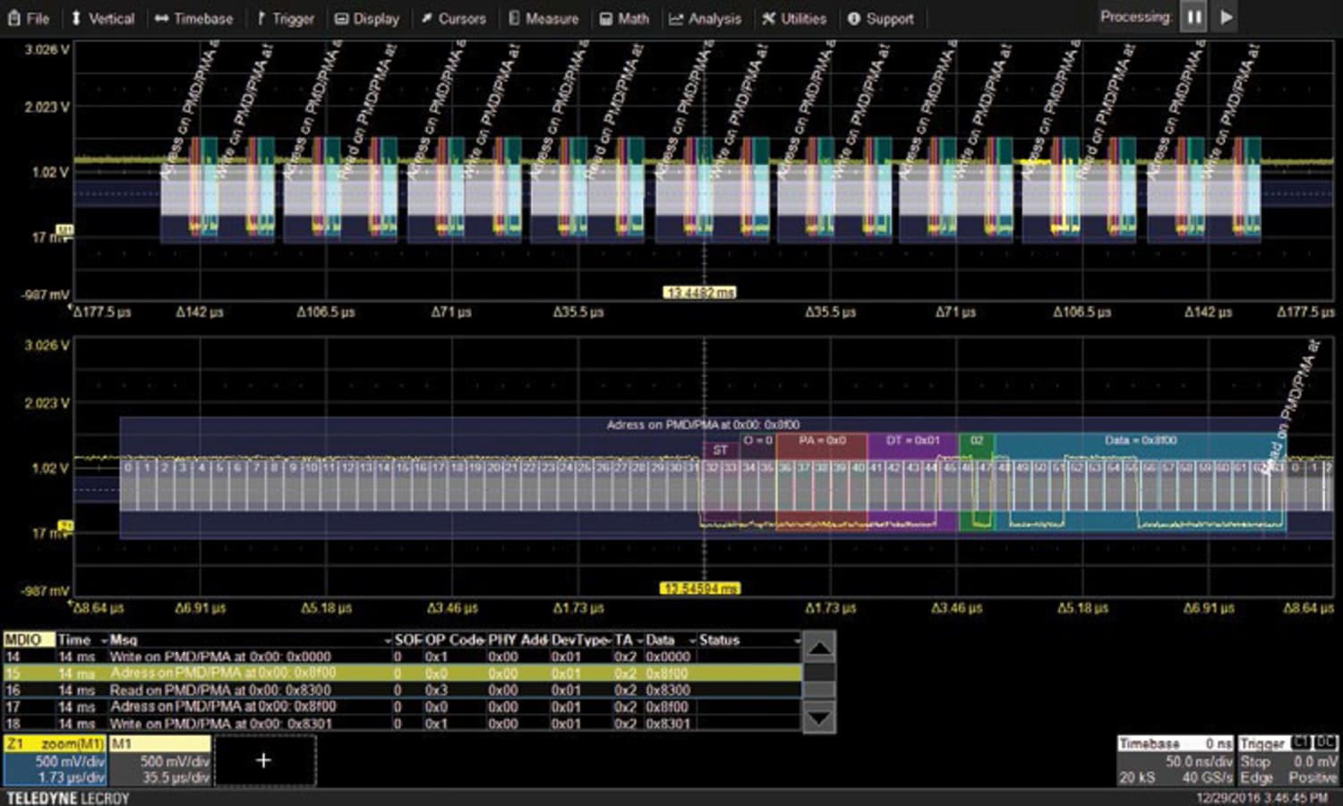 LeCroy HDO4K-MDIOBUS D MDIO Decode for HDO4000 Series