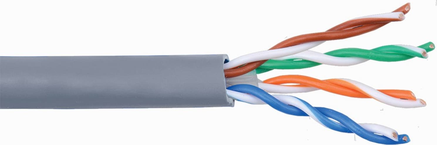 Liberty 24-4P-P-L6-EN-GRY-BX Grey Category 6 U/UTP EN Series 23 AWG 4 Pair Unshielded Cable