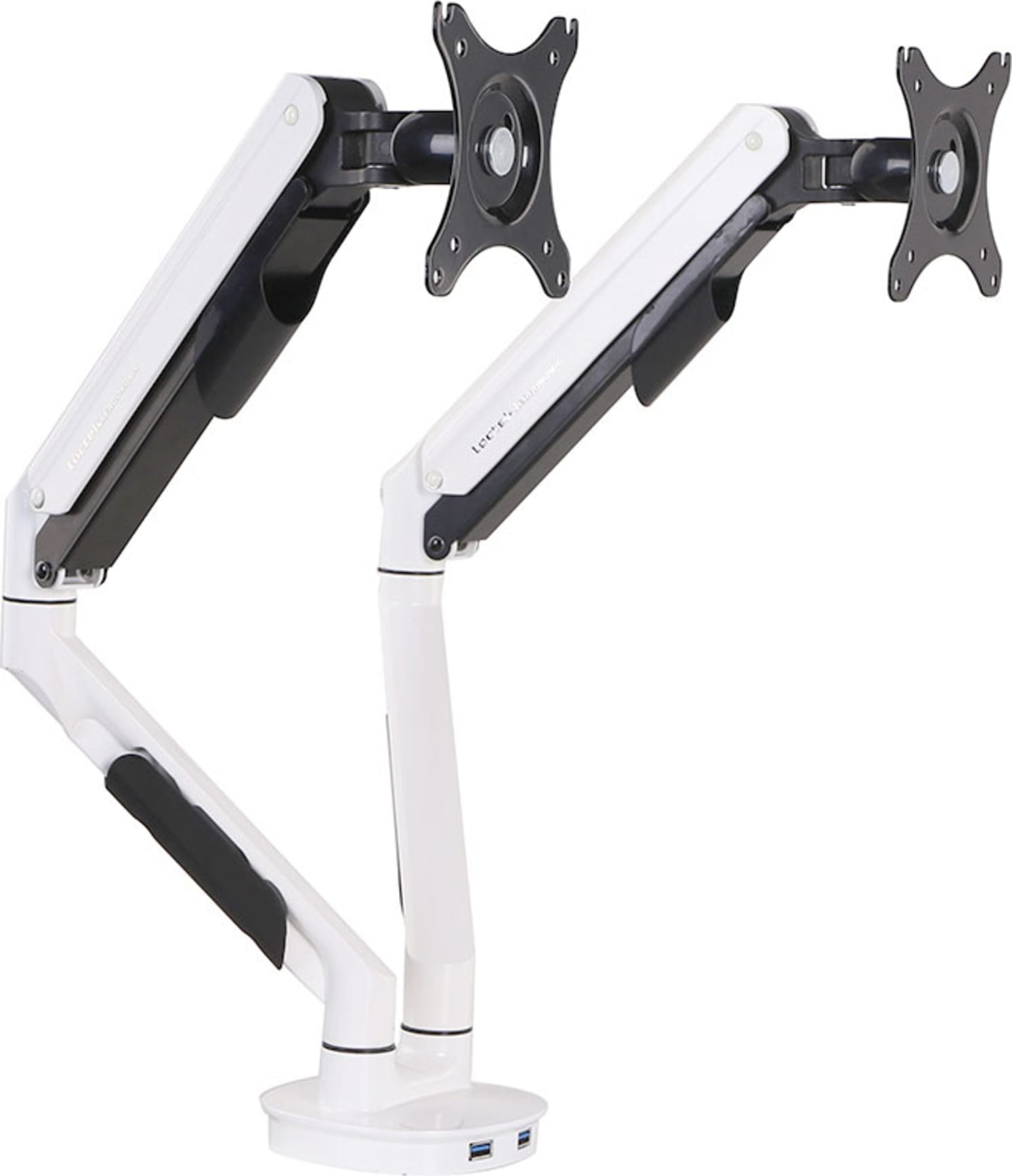 Loctek Q7D Dual Monitor Arm with Gas Spring and 2 USB Ports