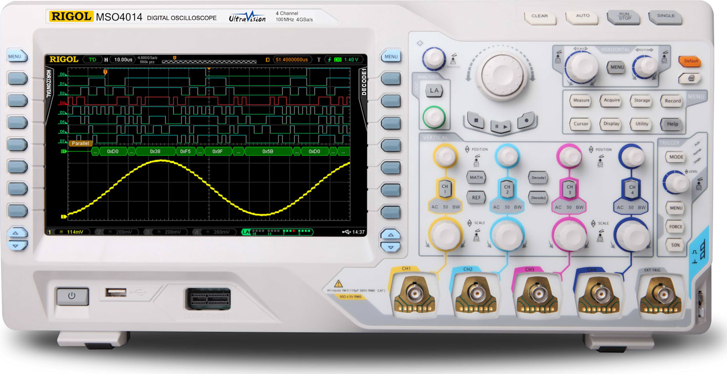 MSO4014 Mixed Signal Oscilloscope