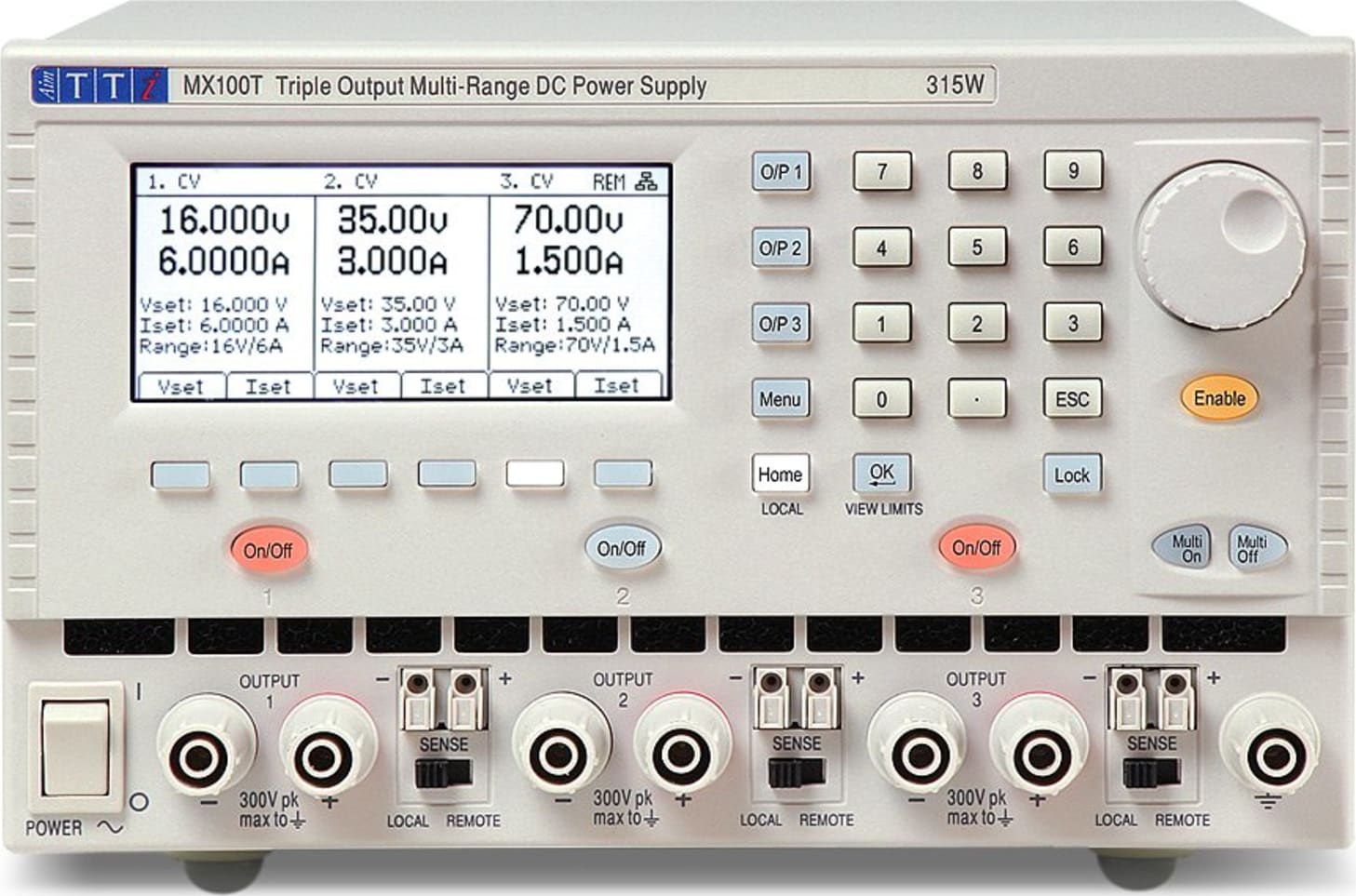 TTi MX100T Triple Multi Range 315W Combined Output