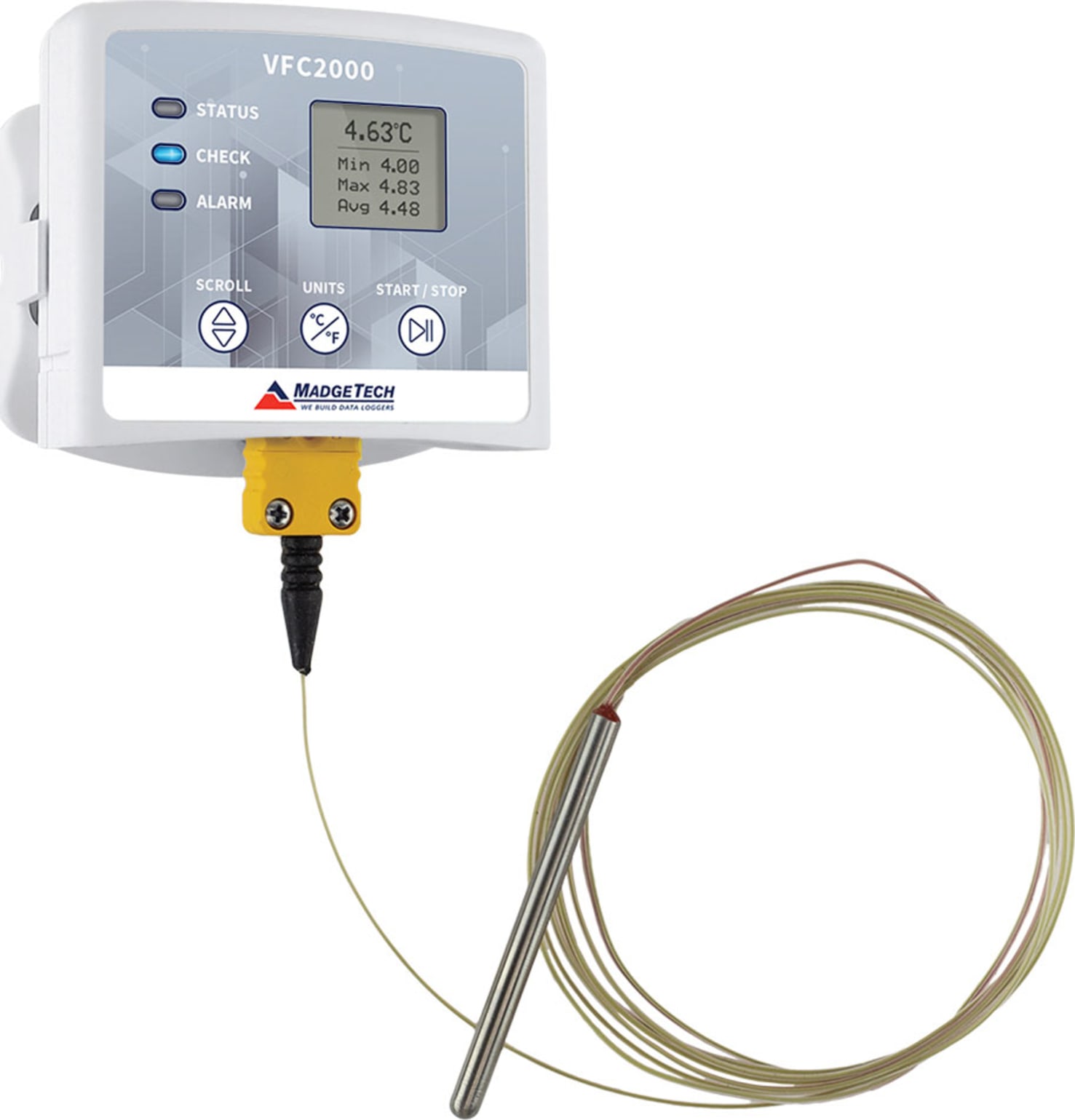 Madgetech VFC2000 w/o Bottle - Low-Cost Vaccine Temperature Monitoring System