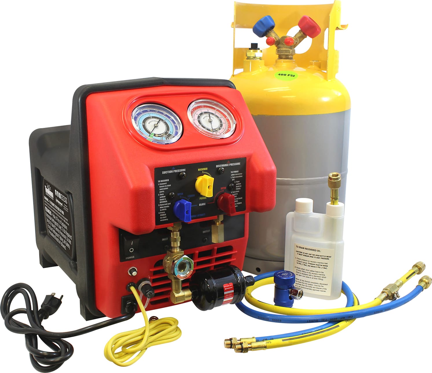 Mastercool 69360-YF Twin Turbo Complete Recovery Machine