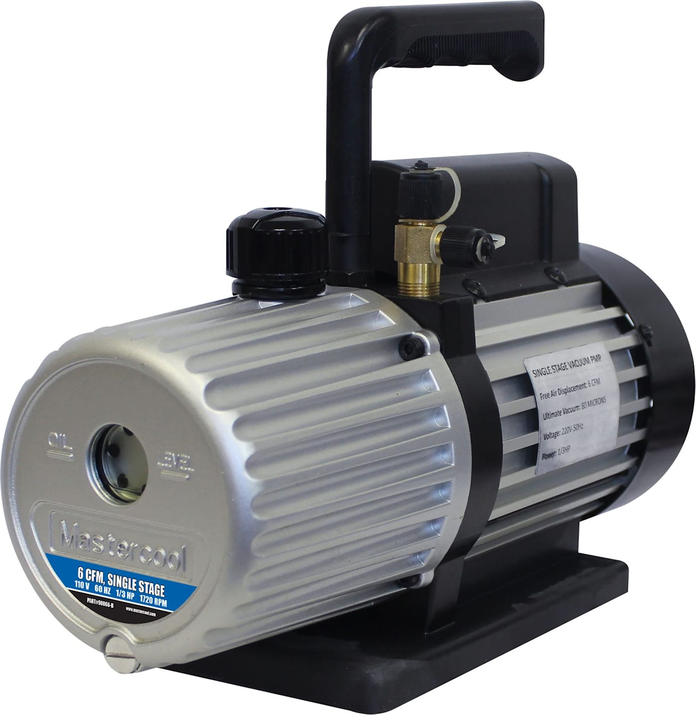 Mastercool 90066-B 6 CFM Vacuum Pump (Single Stage)
