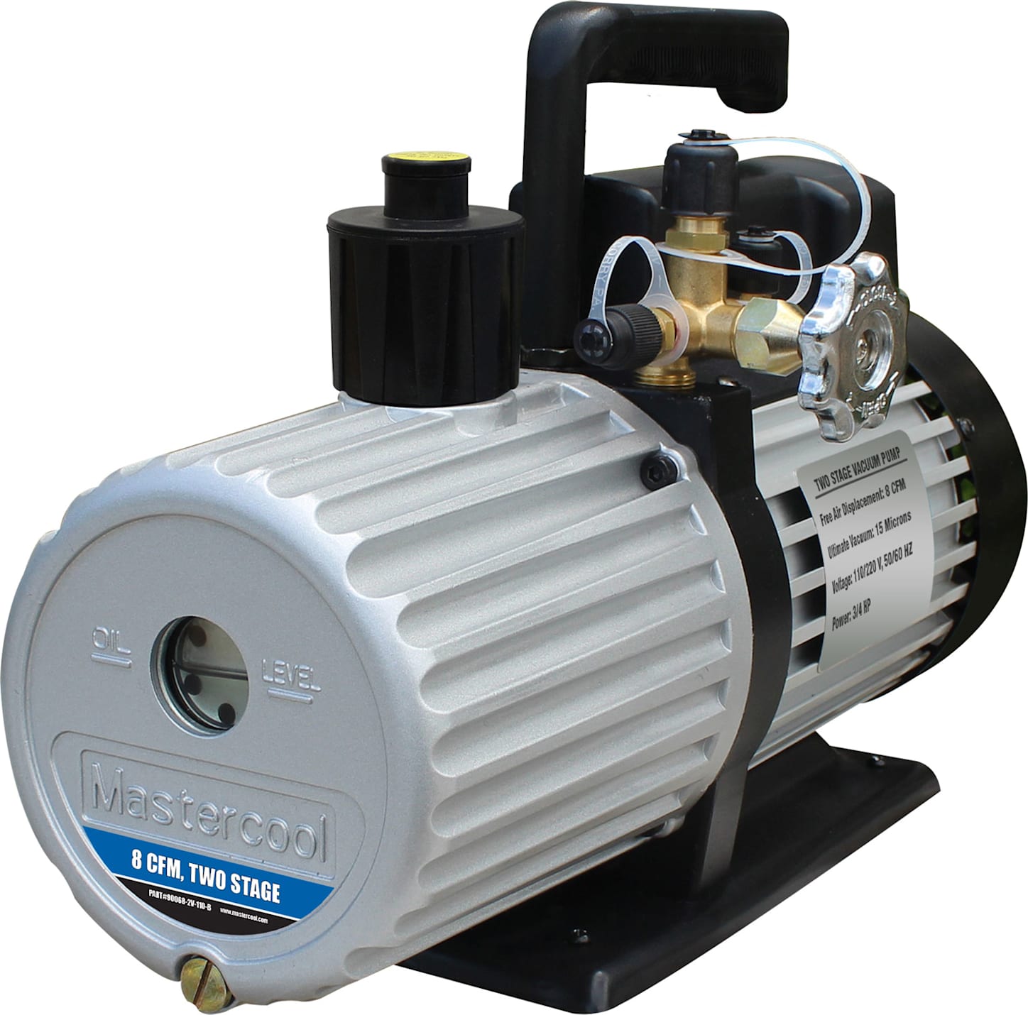 Mastercool 90068-2V-110-B Two Stage Vacuum Pump (8 CFM)