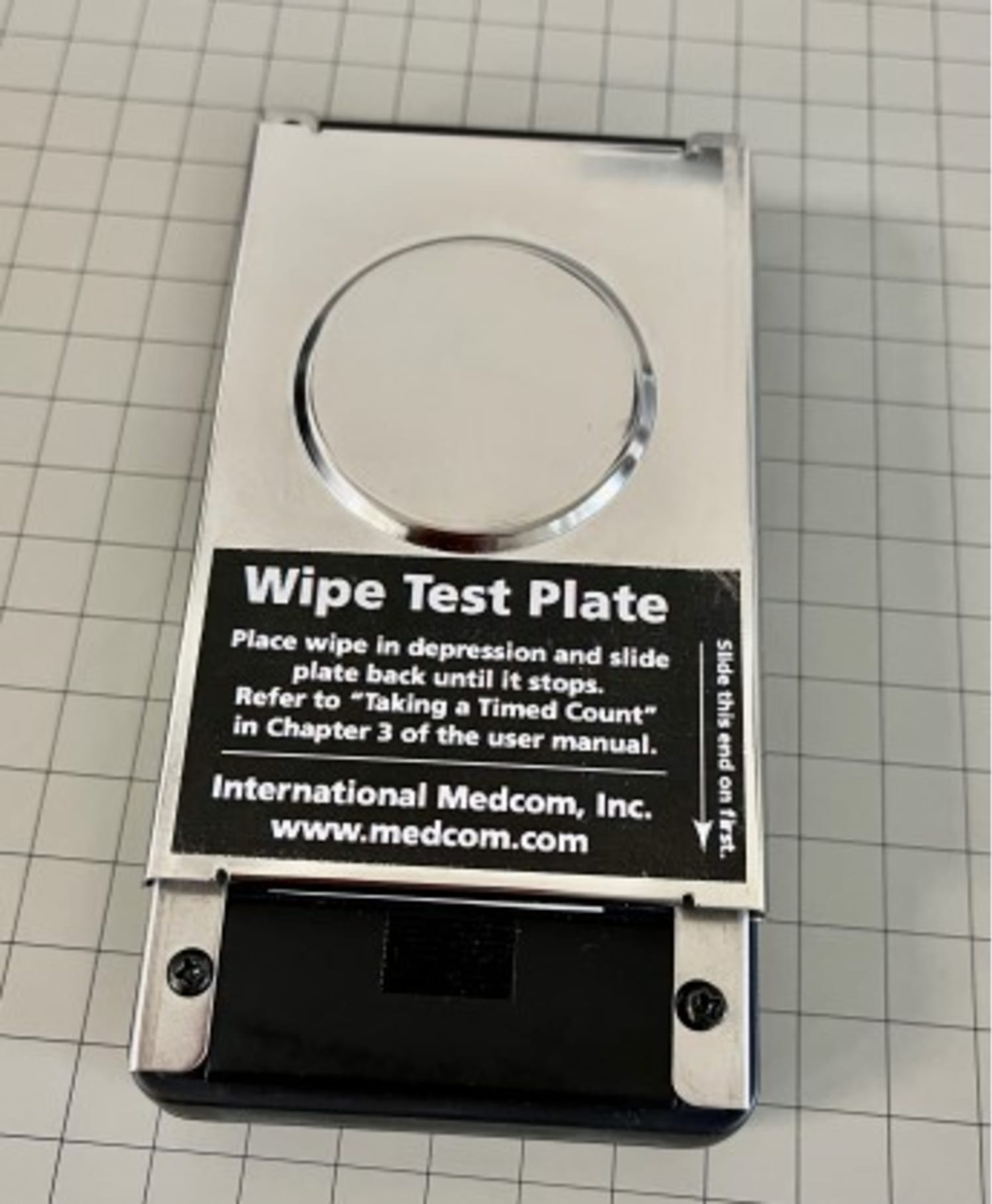 Medcom Wipe Test Plate