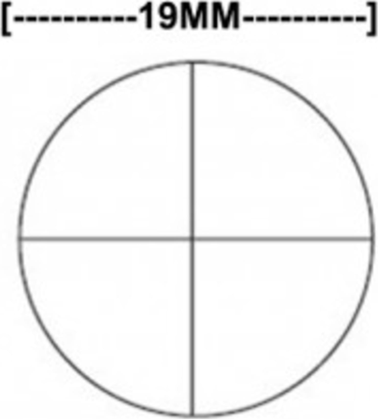 Meiji Techno MA279 - Cross-line Reticle (19mm)