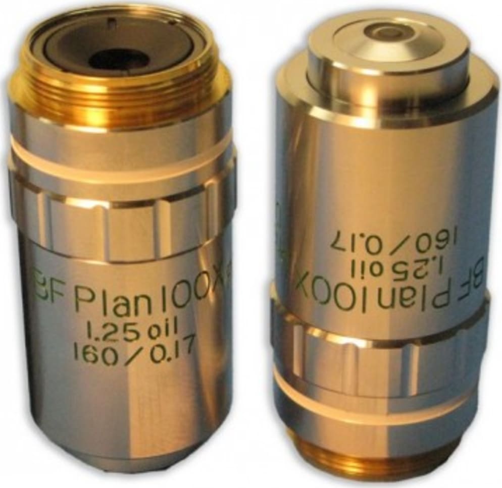 Meiji Techno MA699 - BF Semi Plan Phase Achromat S100X Objective Oil