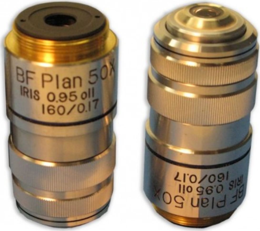 Meiji Techno MA811 -  BF Semi Plan Achromat S50X Objective Oil