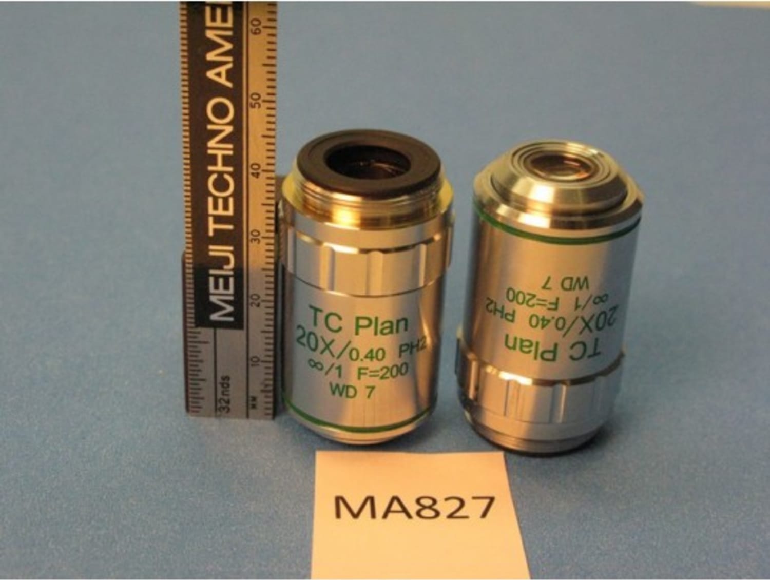 Meiji Techno MA827 - TC Plan Achromat Phase LWD S20X Objective