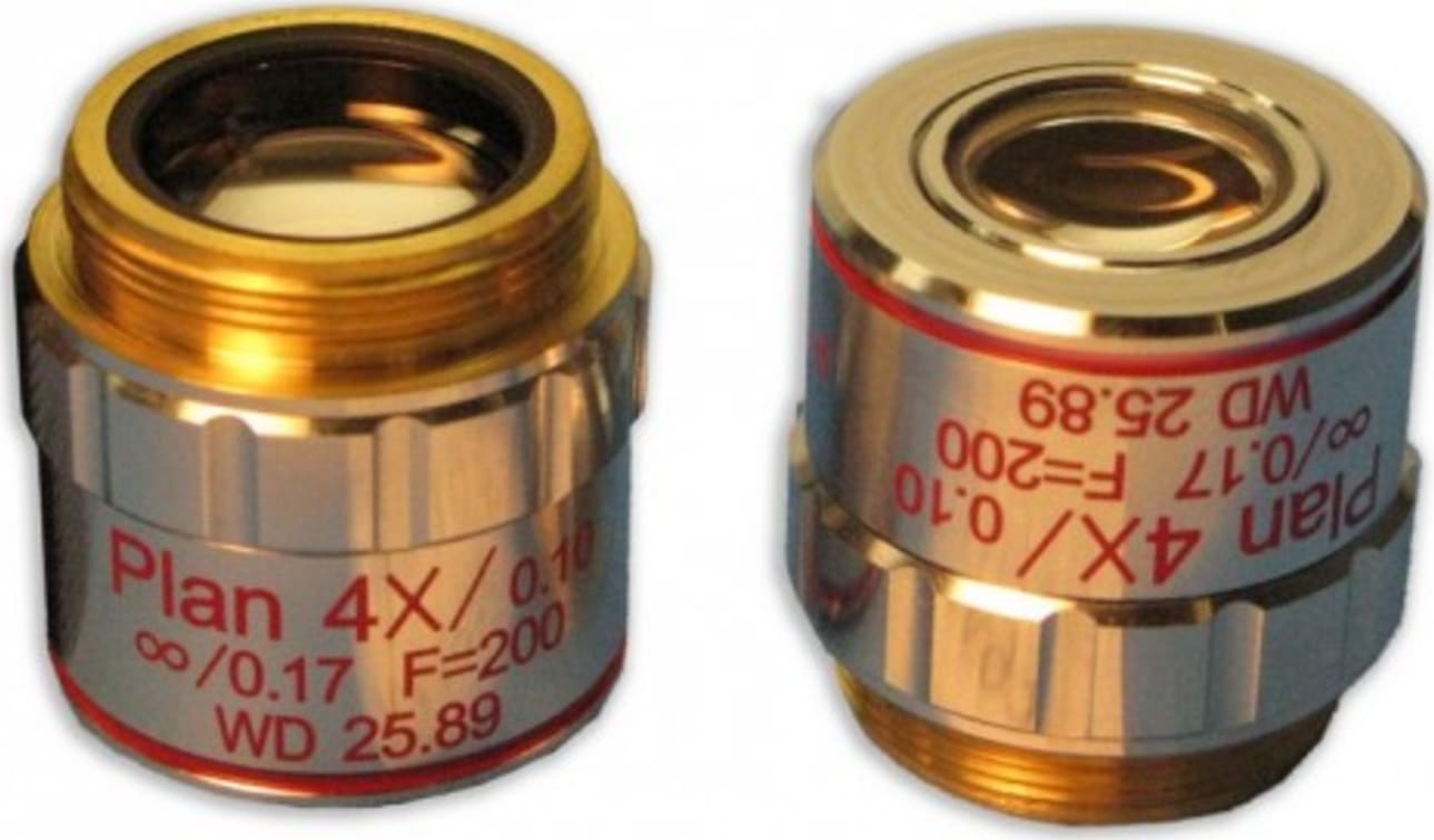 Meiji Techno MA935 - Strain Free Plan for Transmitted Light 4X Objective