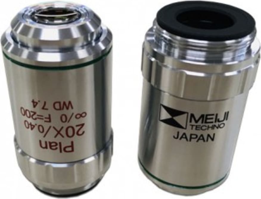 Meiji Techno MA947 - Strain Free Plan for Incident Light 20X Polarizing Brightfield Objective