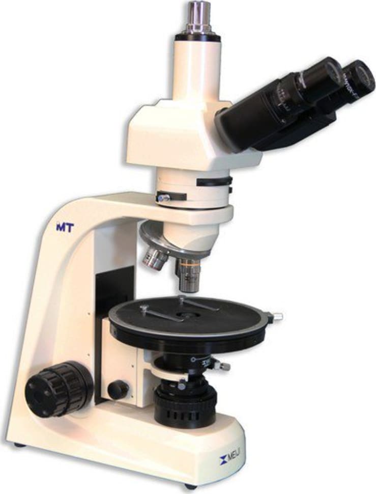 Meiji Techno MT9300 Trinocular Transmitted Light Polarizing Microscope (45)