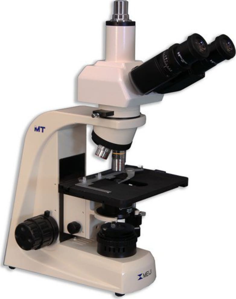 Meiji Techno MT9530 Trinocular Gout Testing Microscope Right Side Angle View