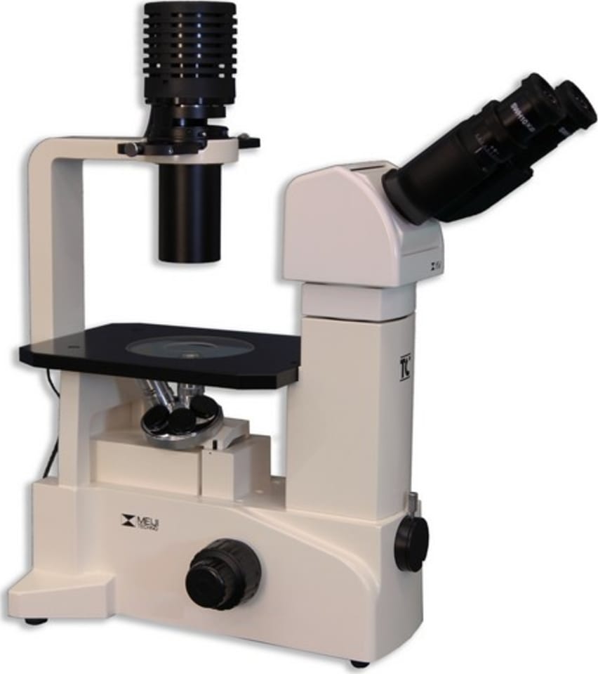 Meiji Techno TC-5300E Inverted Microscope Right Side Angle View