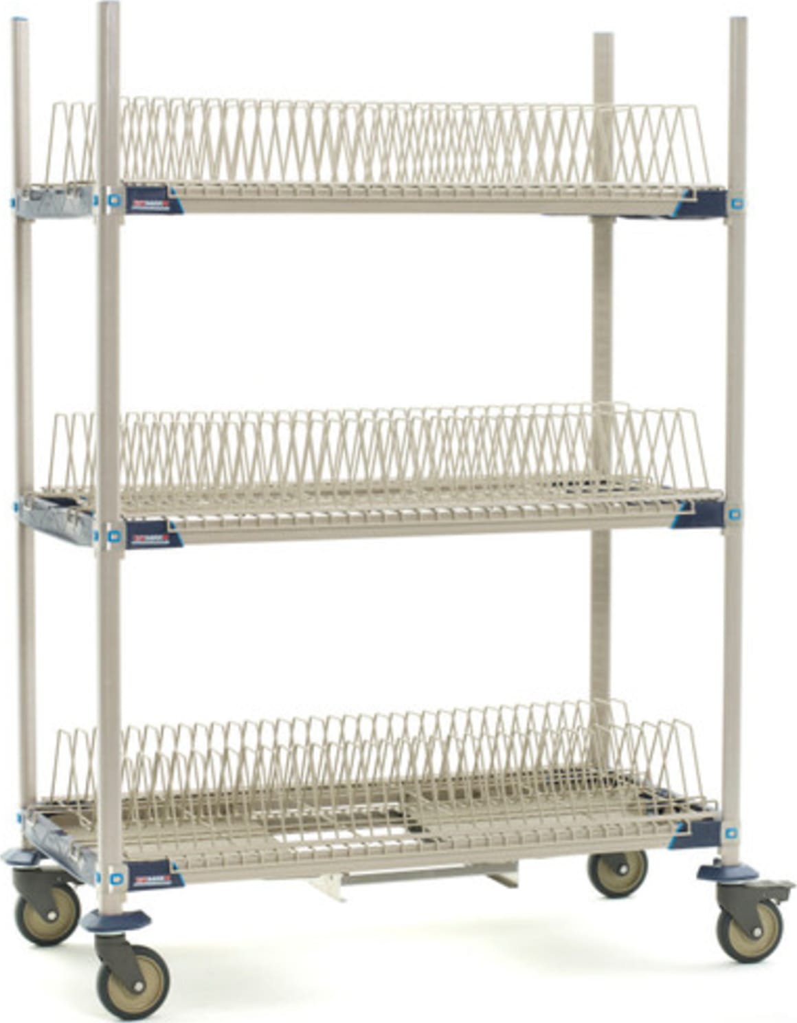 24 Inch Rack Metro Metro PR48VX2-XDR - MetroMax i Mobile Drying Rack w/Three Tray Racks ...