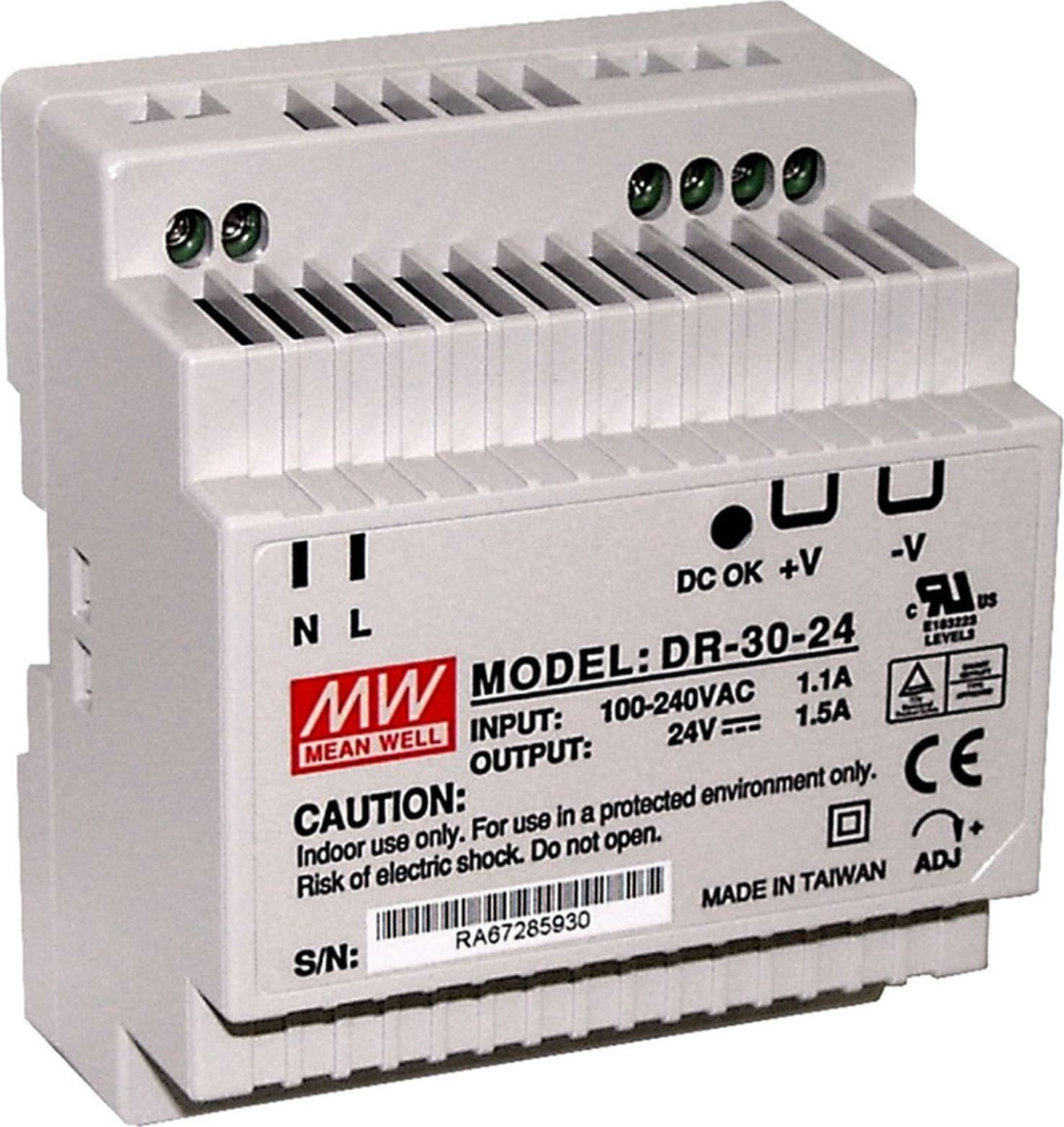 Monarch 5380-511 DIN Rail 24Vdc Power Supply
