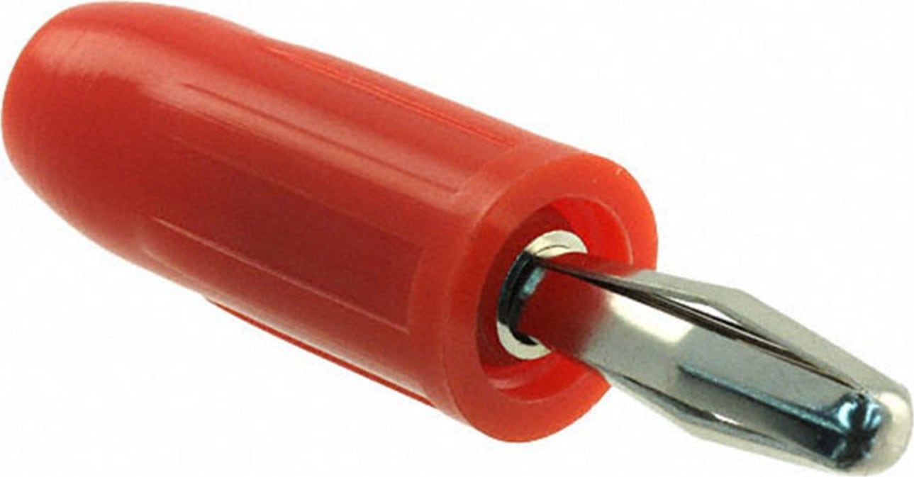 Mueller Electric BU-00246-2 Red Tapered Handle Banana Plug